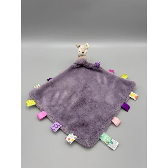 Mary Meyer TAGGIES Flora Fawn Plush Baby Lovey Security Blanket - Picture 1 of 12